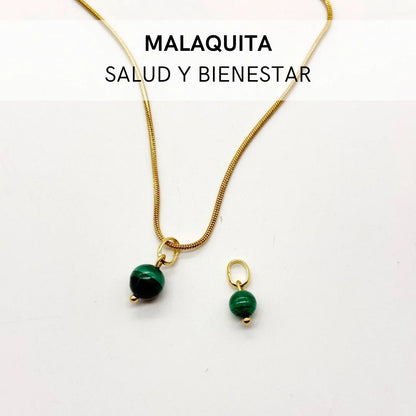Colgante bola Malaquita | Salud