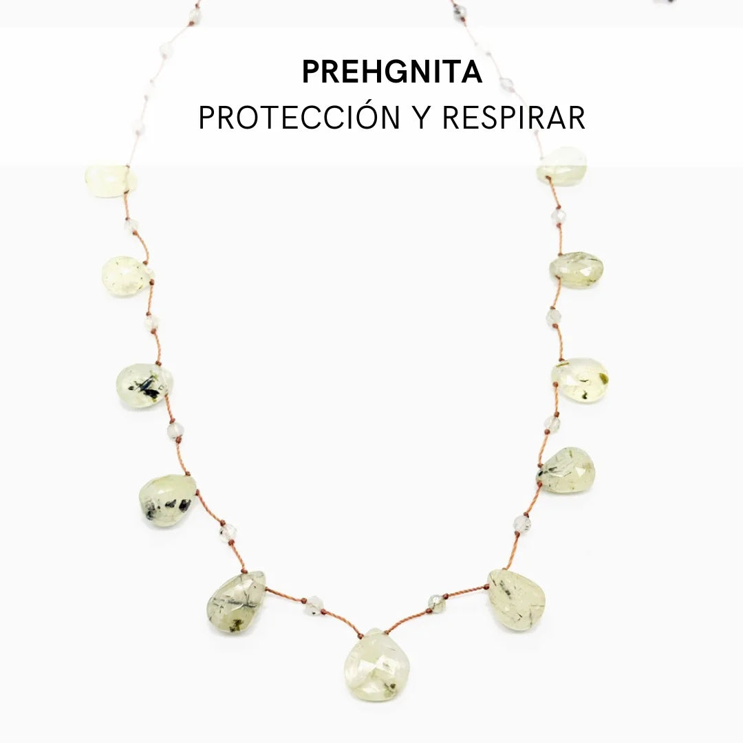 Collar Lágrimas de Minerales Naturales