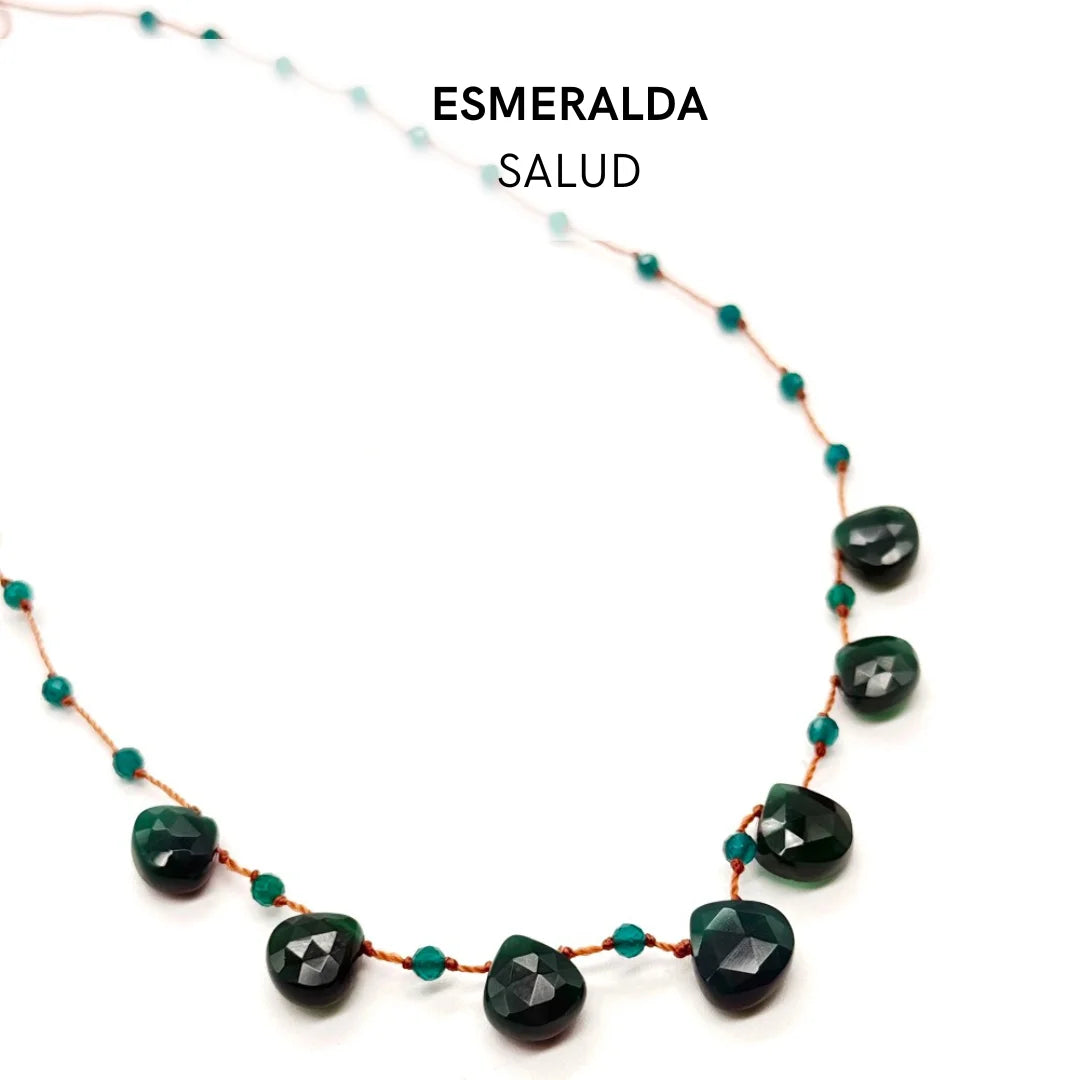 Collar Lágrimas de Minerales Naturales