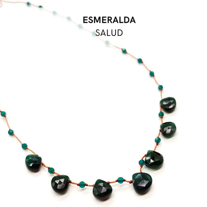 Collar Lágrimas de Minerales Naturales