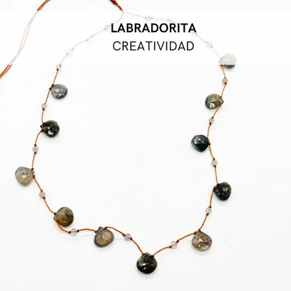 Collar Lágrimas de Minerales Naturales