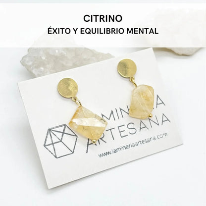 Pendientes Citrino