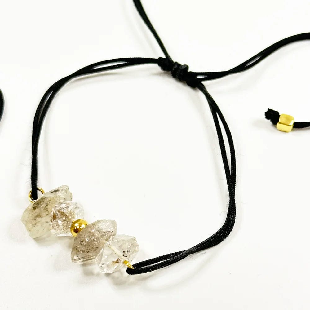 Pulsera artesanal de Diamante Herkimer