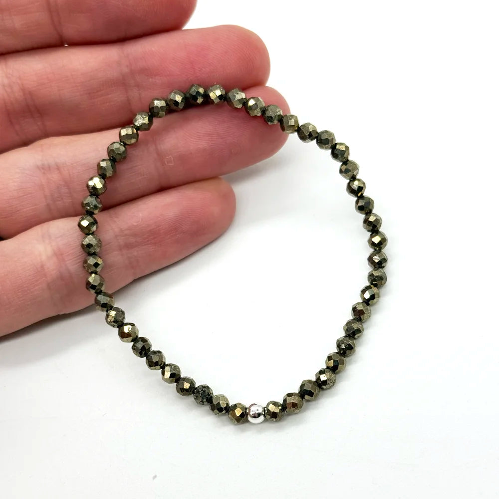 Pulsera de Pirita natural para la abundancia