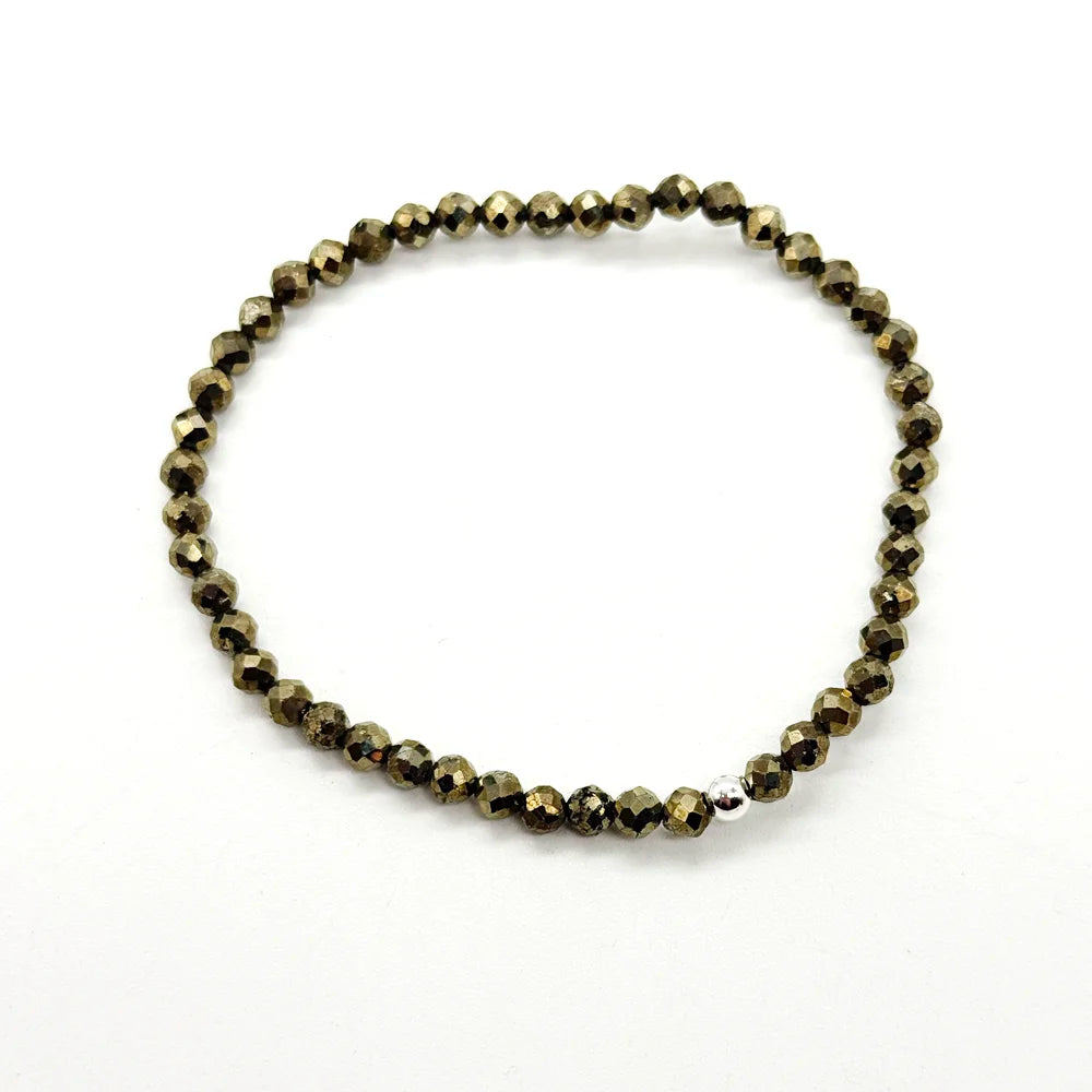 Pulsera de Pirita natural hecha a mano