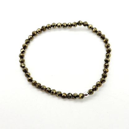 Pulsera de Pirita natural hecha a mano