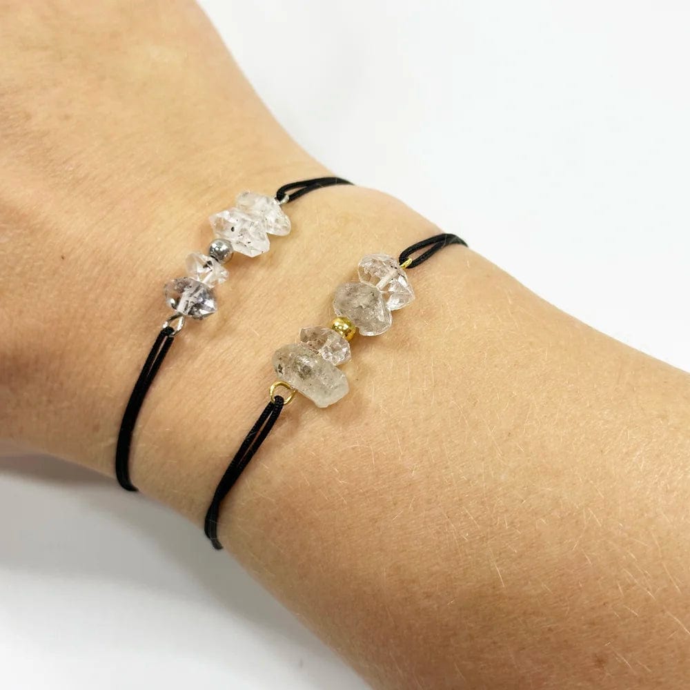 Pulsera artesanal de Diamante Herkimer