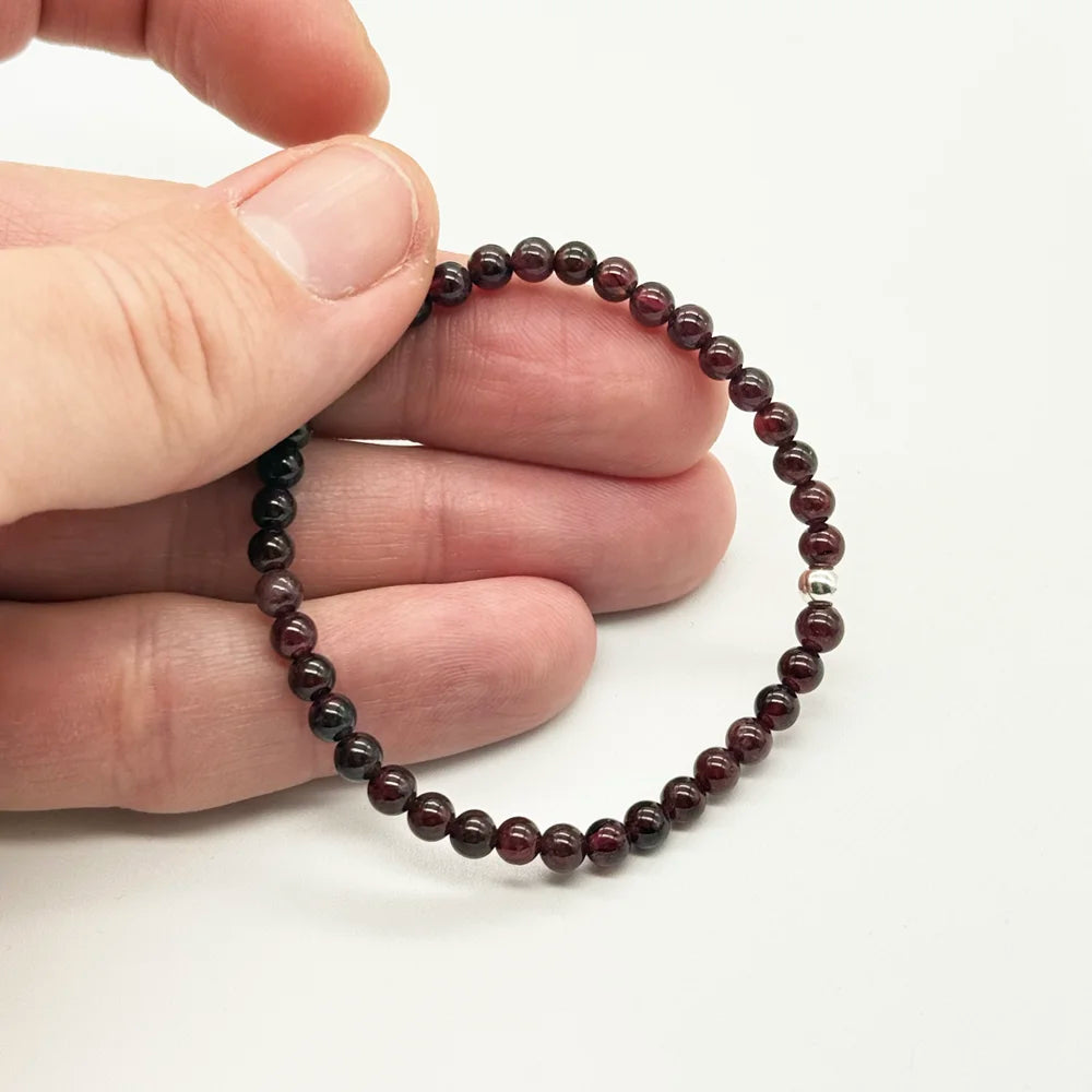 Pulsera finita de Granate Natural