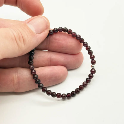 Pulsera finita de Granate Natural
