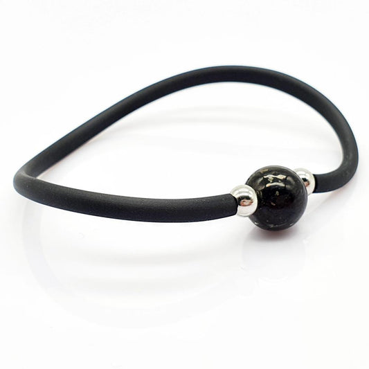 Pulsera ajustable de macramé con turmalina protectora y equilibradora